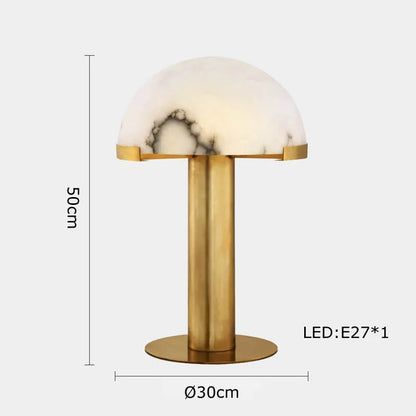 Spheros Alabaster Mushroom Table Lamp