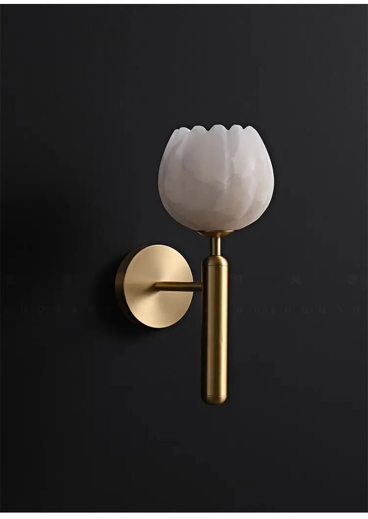 Elysian Alabaster Wall Sconce