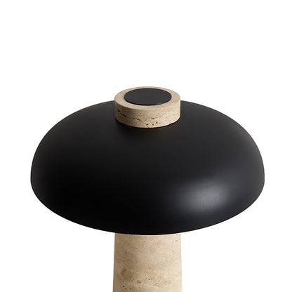 Luxury Travertine Mushroom Table Lamp